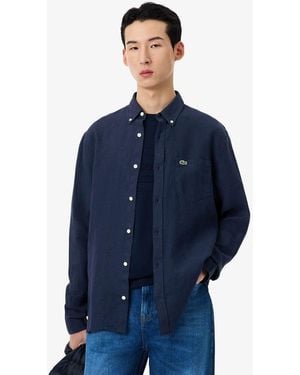 Lacoste Regular-fit Long-sleeve Shirt - Blue