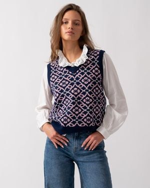 Joules Meredith Knit Tank Top - Blue