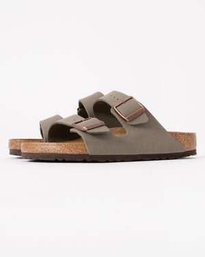 Birkenstock Arizona Birko-Flor Nubuck Sandals - Brown