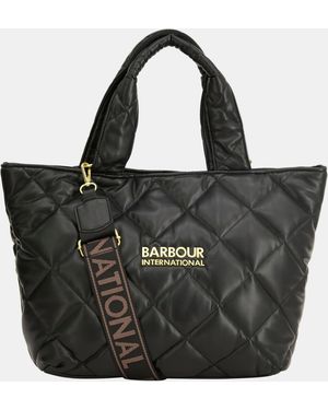 Barbour Battersea Soft Quilt Tote Bag - Black