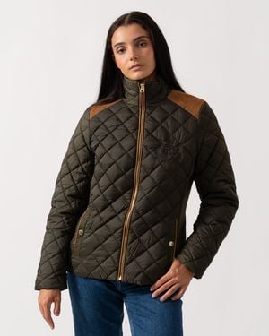 Joules Braemar Luxe Quilted Jacket - Black