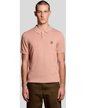 Lyle & Scott Cotton Knitted Polo Shirt - Multicolour