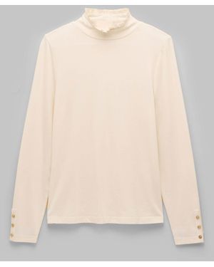 Joules Amy Frill Neck Top - Natural