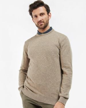 Barbour Essential Crew Neck Jumper - Natural