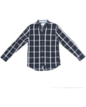 Original Penguin Original Pengiun Long Sleeve Nep Plaid Top - Blue