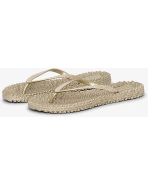 Ilse Jacobsen Cheerful Glitter Flip Flops - Natural