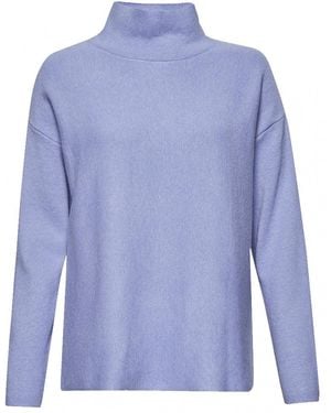 Great Plains Mikita Milano Polo Neck Jumper - Blue