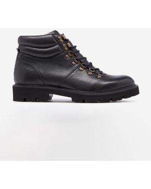 Oliver Sweeney Helford Soft-Milled Calf Leather Walking Boots - Black