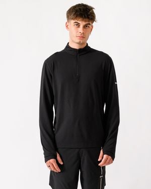 BOSS Sw Active Quarter Zip Sweatshirt - Black
