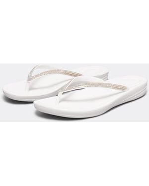 Fitflop Iqushion Sparkle Flip-Flop - White
