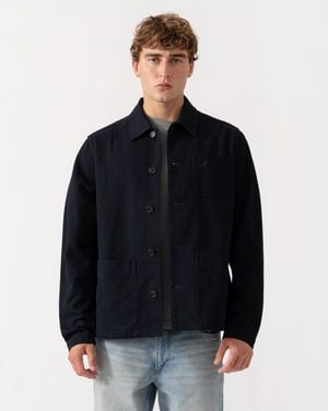 Fred Perry Bedford Cord Overshirt - Black