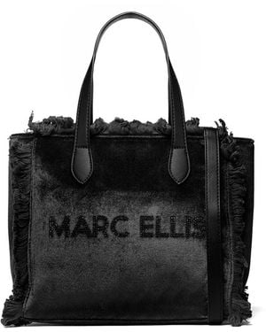 Marc Ellis Borsa A Mano Buby Chenille M - Nero
