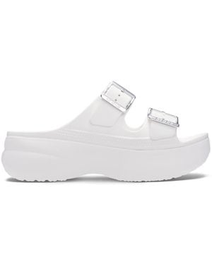Crocs™ Saturday Platform Metallic Buckle Sandal - Black