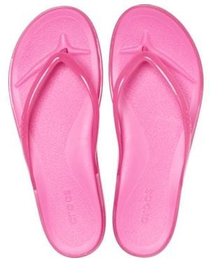 Crocs™ Miami Round Toe Jelly Flip - Black