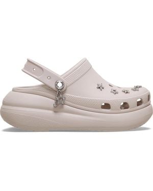 Crocs™ Crush Edgy Beading Sabots Cocoa Crème - Noir