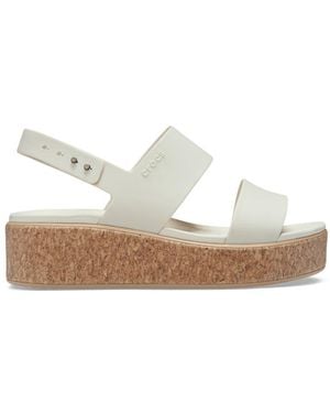 Crocs™ Brooklyn Low Wedge Cork Sandal - Black