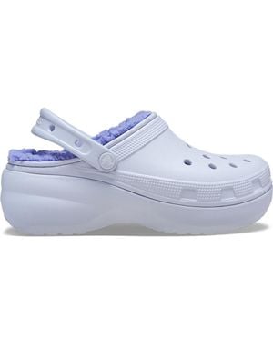Crocs™ Classic Platform Lined Clog - White