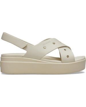 Crocs™ Brooklyn 4U Cross Strap Sandal - Black