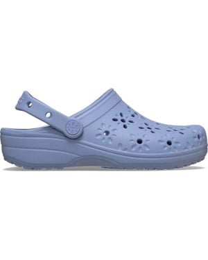 Crocs™ Classic Floral Cut-Out Clog - Blue