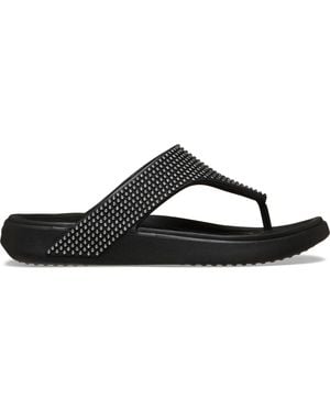 Crocs™ Getaway Triangle Flip Flops - Black