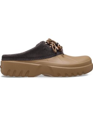 Crocs™ | damen | axle suede mule | clogs | braun | 41 - Schwarz