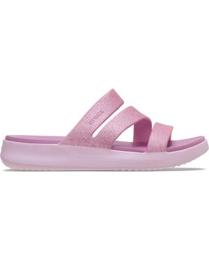 Crocs™ Getaway Glitter Strappy - Black