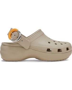 Crocs™ Classic Platform Dipped Buckle Clog; Dulcé - Black