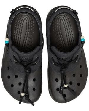 Crocs™ Classic Luxe Boat Shoe; Dark Cocoa - Black