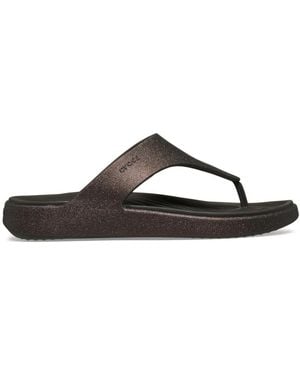 Crocs™ Getaway Triangle Glimmer Flip - Black