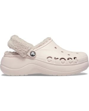 Crocs™ Baya Platform Fuzz Strap Lined - Black