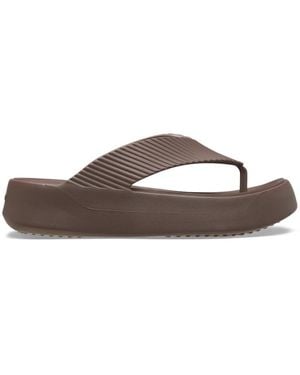 Crocs™ Getaway Groove Platform Tongs Femmes Truffle - Noir