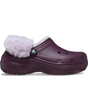 Crocs™ Classic Platform Fuzz Lined - Purple