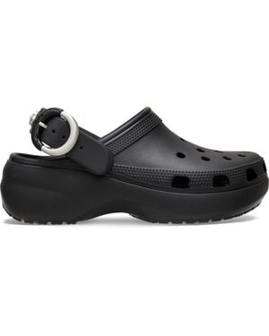 Crocs™ Classic Platform Studded Buckle - Black