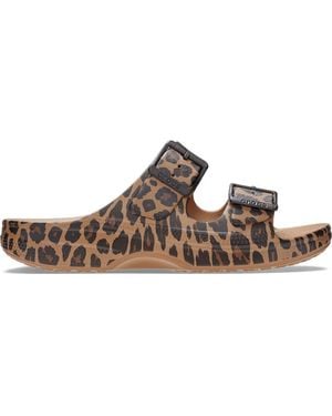 Crocs™ | damen | saturday animal w sld | sandalen | braun | 34 - Schwarz