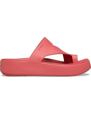 Crocs™ Getaway Platform Toe Loop - Red