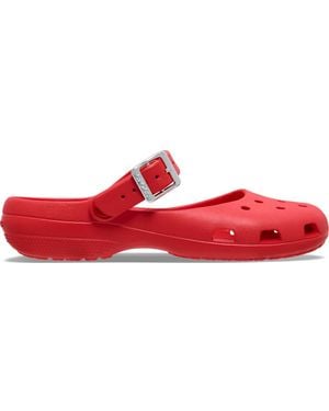 Crocs™ Classic Metallic Buckle Ballet - Red