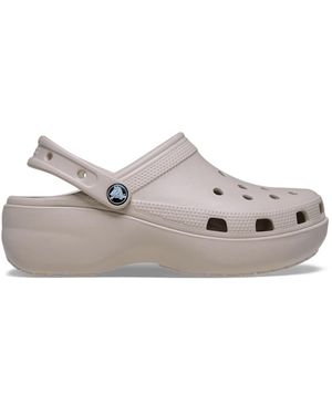 Crocs™ Classic Platform Sabots Femmes Cocoa Crème - Noir