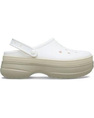 Crocs™ Classic Stacked Clog; Chalk - Black