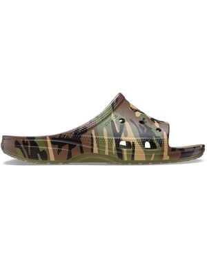 Crocs™ Camouflage Saturday Slide - Black