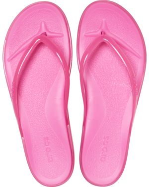 Crocs™ Miami Round Toe Jelly Flip - Black