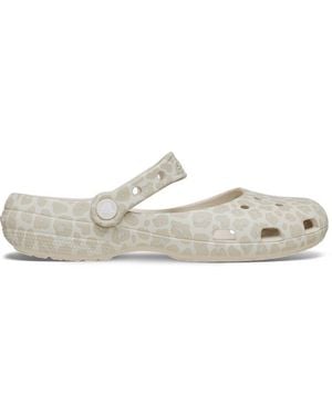 Crocs™ Classic Animal Ballet Ballerines Femmes Almond Tint/Leopard - Noir