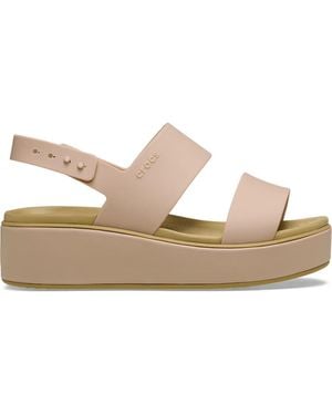 Crocs™ Brooklyn Matte Wrap Low Wedge - Black