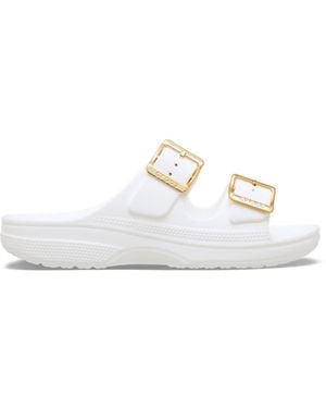 Crocs™ Metallic Buckle Saturday Sandal - Black