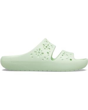 Crocs™ | unisex | classic floral cutout | sandalen | grün | 36 - Schwarz