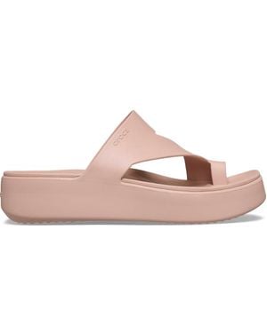 Crocs™ | damen | getaway platform toe loop | sandalen | | 34 - Schwarz