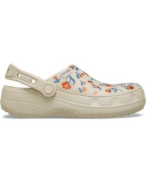 Crocs™ Classic Crafted Floral Clog - Black