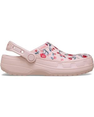 Crocs™ Classic Crafted Floral Clog - Black
