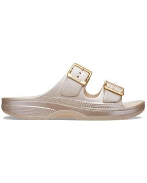 Crocs™ Saturday Tinted Metallic Sandal - Black