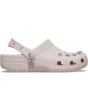 Crocs™ Classic Edgy Beading Sabots Cocoa Crème - Noir