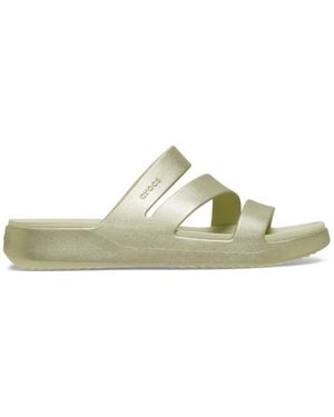 Crocs™ Getaway Metallic Strappy - Black